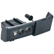 NZ 537 [N BOX専用 センターポケット取付 増設電源ユニット 2.1AUSB付 ブラック]