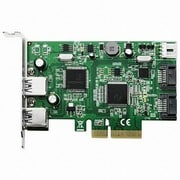 PCI-Express x4接続 USB3.0/SATA3.0 各2ポート搭載 インターフェースボード SD-PE4U3SA3-2E2IL