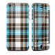 iPhone 5S Skin Turquoise Plaid [Apple iPhone 5s用　ドレスアップシール]