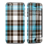 iPhone 5S Skin Turquoise Plaid [Apple iPhone 5s用　ドレスアップシール]