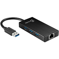 ギガビットイーサネット&3ポートハブ USB3.0 マルチアダプター JUH470