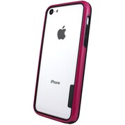 I5C05-13D175-05 [Fantastick Air Bumper for iPhone 5c Black×Hot Pink]