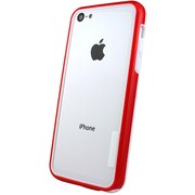 I5C05-13D175-06 [Fantastick Air Bumper for iPhone 5c White×Red]