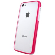 I5C05-13D175-04 [Fantastick Air Bumper for iPhone 5c White×Hot Pink]