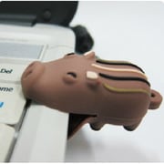 USBメモリ 8GB USB2.0 BOAR flash drive ブラウン FL006