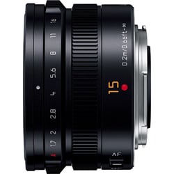 【極美品】Panasonic LEICA 15mm/F1.7 H-X015-K