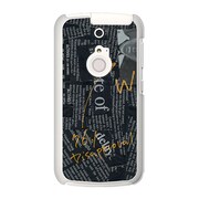 SoftBank 301F ARROWS A (アローズ) オリジナル デザイン スマホケース Newspaper ブラック 301F-YCM2P0025-78