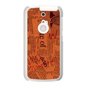 SoftBank 301F ARROWS A (アローズ) オリジナル デザイン スマホケース Newspaper オレンジ 301F-YCM2P0027-78