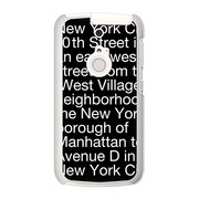 SoftBank 301F ARROWS A (アローズ) オリジナル デザイン スマホケース New York Typography ブラック 301F-YCM2P0091-78
