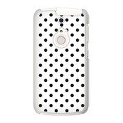 SoftBank 301F ARROWS A (アローズ) オリジナル デザイン スマホケース Dot Pattern キュート ホワイト 301F-YCM2P0099-78