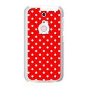 SoftBank 301F ARROWS A (アローズ) オリジナル デザイン スマホケース Dot Pattern キュート レッド 301F-YCM2P0100-78