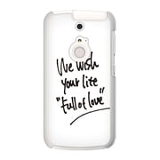 SoftBank 301F ARROWS A (アローズ) オリジナル デザイン スマホケース We wish your life Full of Love / Big White 301F-YCM2P0427-78