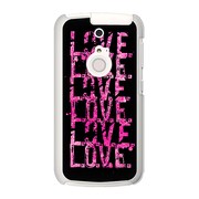 SoftBank 301F ARROWS A (アローズ) オリジナル デザイン スマホケース LOVE. LOVE. LOVE. The Pink 301F-YCM2P0469-78