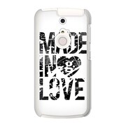 SoftBank 301F ARROWS A (アローズ) オリジナル デザイン スマホケース Made in Love Black Paint 301F-YCM2P0471-78