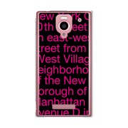 SoftBank 302SH AQUOS PHONE (アクオスフォン) 302SH-YCM2P0002-78 NewYorkTypographyピンク