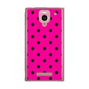 SoftBank 302SH AQUOS PHONE (アクオスフォン) 302SH-YCM2P0009-78 DotPatternピンク&ブラック