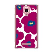 SoftBank 302SH AQUOS PHONE (アクオスフォン) 302SH-YCM2P0024-78 ルーズフラワーコレクションダークパープル