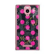 SoftBank 302SH AQUOS PHONE (アクオスフォン) 302SH-YCM2P0032-78 NewspaperDotブラック