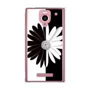 SoftBank 302SH AQUOS PHONE (アクオスフォン) 302SH-YCM2P0040-78 B&W・フラワー