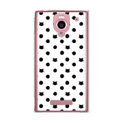 SoftBank 302SH AQUOS PHONE (アクオスフォン) 302SH-YCM2P0051-78 ネコと水玉ホワイト