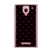 SoftBank 302SH AQUOS PHONE (アクオスフォン) 302SH-YCM2P0059-78 DotPatternMicroブラック&ピンク