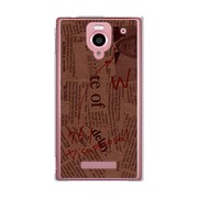 SoftBank 302SH AQUOS PHONE (アクオスフォン) 302SH-YCM2P0066-78 Newspaperブラウン