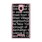 SoftBank 302SH AQUOS PHONE (アクオスフォン) 302SH-YCM2P0091-78 NewYorkTypographyブラック
