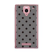 SoftBank 302SH AQUOS PHONE (アクオスフォン) 302SH-YCM2P0104-78 DotPatternグレー&ブラック