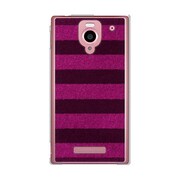 SoftBank 302SH AQUOS PHONE (アクオスフォン) 302SH-YCM2P0130-78 ボーダーソックスピンク&ネイビー