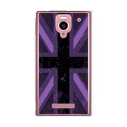 SoftBank 302SH AQUOS PHONE (アクオスフォン) 302SH-YCM2P0607-78 ユニオンジャックコレクショングレーカラーズ♯70エッジパープル