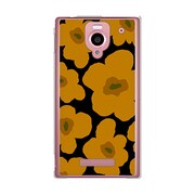 SoftBank 302SH AQUOS PHONE (アクオスフォン) 302SH-YCM2P0626-78 ルーズフラワーコレクションシルエットカラーズ♯30バーミンガムイエロー