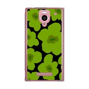SoftBank 302SH AQUOS PHONE (アクオスフォン) 302SH-YCM2P0627-78 ルーズフラワーコレクションシルエットカラーズ♯40マンチェスターグリーン