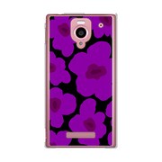 SoftBank 302SH AQUOS PHONE (アクオスフォン) 302SH-YCM2P0629-78 ルーズフラワーコレクションシルエットカラーズ♯60オリスターパープル