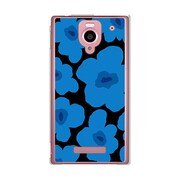 SoftBank 302SH AQUOS PHONE (アクオスフォン) 302SH-YCM2P0631-78 ルーズフラワーコレクションシルエットカラーズ♯80ペルージャブルー