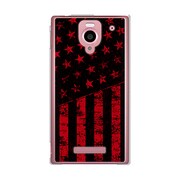 SoftBank 302SH AQUOS PHONE (アクオスフォン) 302SH-YCM2P0642-78 ブラックアメリカンフラッグLAカラーズ♯20コロラドレッド