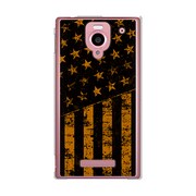 SoftBank 302SH AQUOS PHONE (アクオスフォン) 302SH-YCM2P0643-78 ブラックアメリカンフラッグLAカラーズ♯30フロリダオレンジ