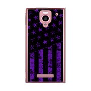 SoftBank 302SH AQUOS PHONE (アクオスフォン) 302SH-YCM2P0648-78 ブラックアメリカンフラッグLAカラーズ♯80アナハイムパープル