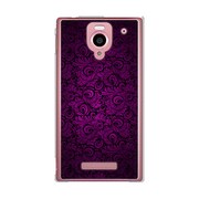 SoftBank 302SH AQUOS PHONE (アクオスフォン) 302SH-YCM2P0688-78 クラシックパターンデザインダークパープル
