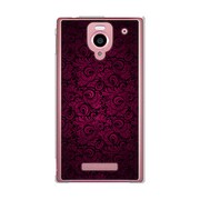 SoftBank 302SH AQUOS PHONE (アクオスフォン) 302SH-YCM2P0689-78 クラシックパターンデザインダークマゼンタ