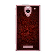 302SH-YCM2P0690-78 クラシックパターンデザインダークレッド [SoftBank 302SH AQUOS PHONE (アクオスフォン)]