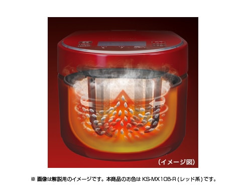 新品炊飯器　SHARP  ヘルシオIHジャー炊飯器　KS-MX10B-R RED