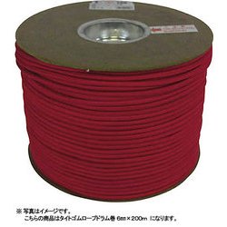 RT-22 [タイトゴムロープ ドラム巻 レッド]