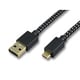 USBケーブル2.0 A-microB BRAID仕様ケーブル 0.2m ソルティーセサミ HUC-BD2ARB-P2MS