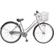 シティサイクル 軽快車 ノーパンクタイヤ 27型 内装3段変速 シルバー CHN-CC273PLHD-BAA
