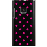 102P-YCM2P0010-78 [SoftBank 102P用 カバー DotPatternブラック＆ピンク]