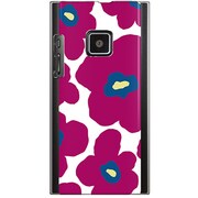 102P-YCM2P0024-78 [SoftBank 102P用 カバー ルーズフラワーコレクションダークパープル]