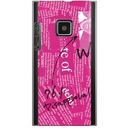 102P-YCM2P0026-78 [SoftBank 102P用 カバー Newspaperピンク]