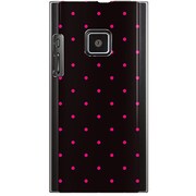 102P-YCM2P0059-78 [SoftBank 102P用 カバー DotPatternMicroブラック＆ピンク]