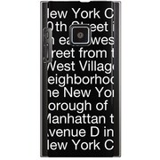 102P-YCM2P0091-78 [SoftBank 102P用 カバー NewYorkTypographyブラック]