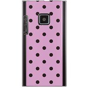 102P-YCM2P0103-78 [SoftBank 102P用 カバー DotPatternパープル＆ブラック]
